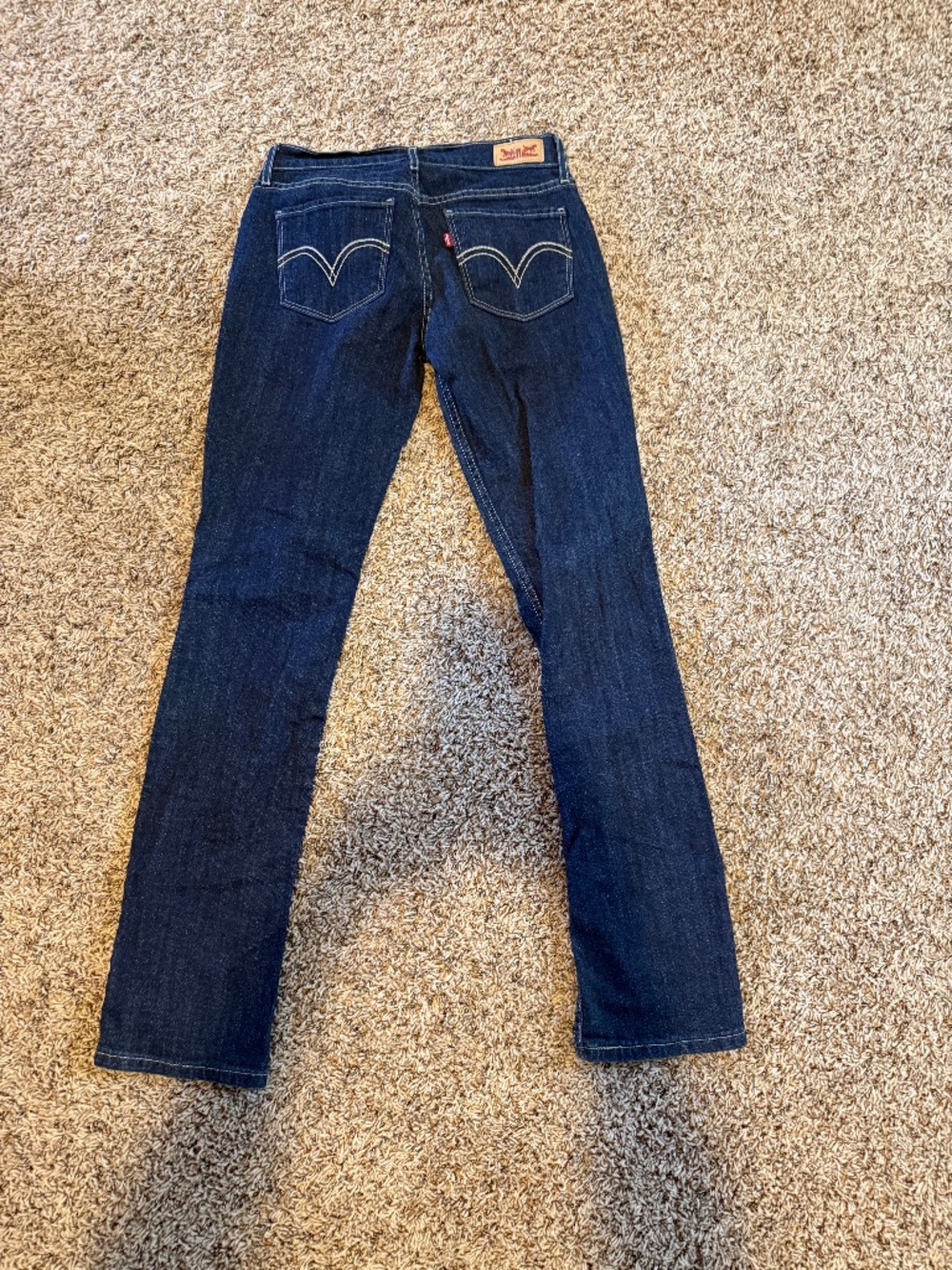 Levi’s 524 Straight Dark Wash Jeans Size 5 Slim Fit Low Rise Classic